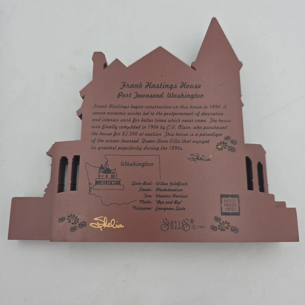 Sheila's Collectible Famous Houses Washington, Massachusetts  Lot of 3 - Signed